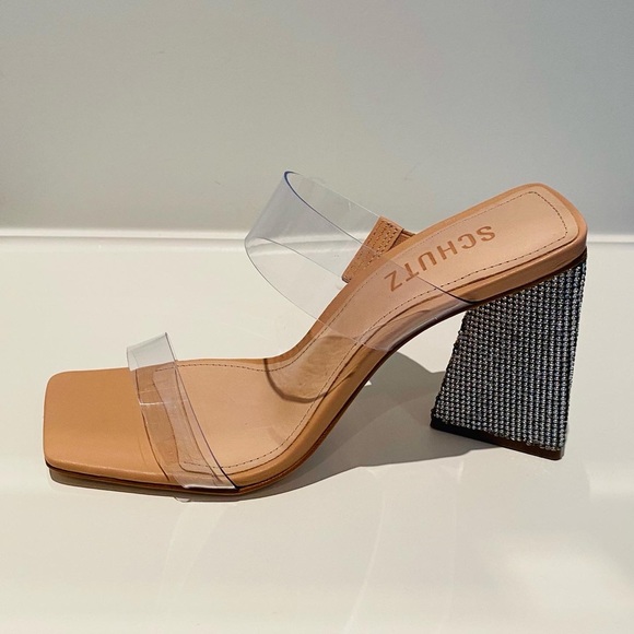 Brand new SCHUTZ Rhinestone Embellished Heeled Sandals - Picture 2 of 11